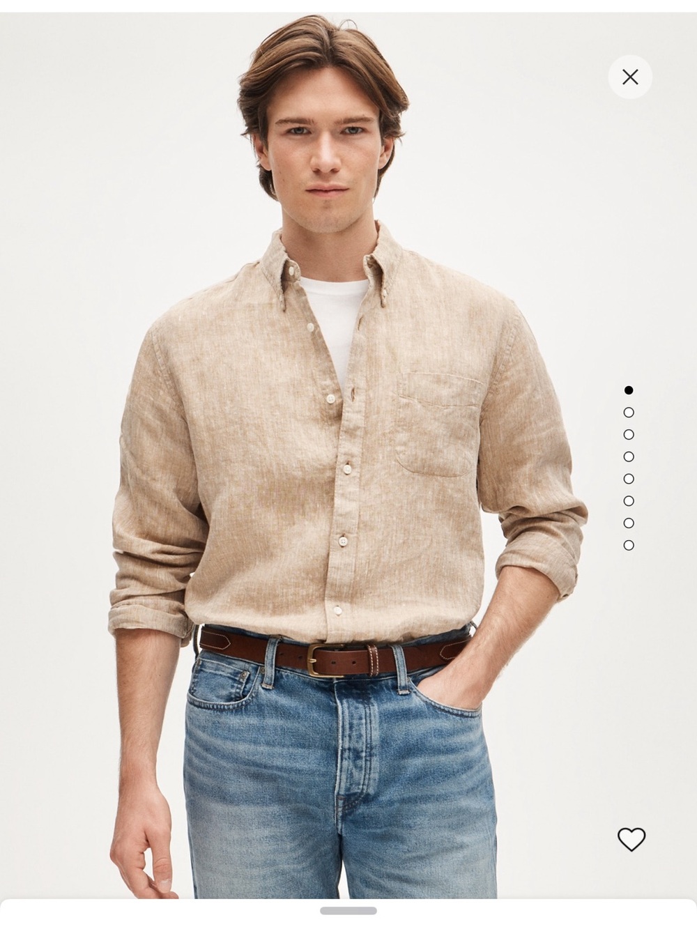 New j crew linen shirt